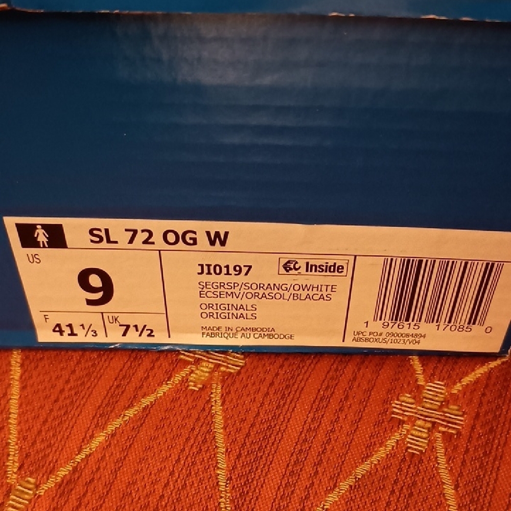 Adidas SL 72 OG Mint and Coral Sneakers - Picture 6 of 7